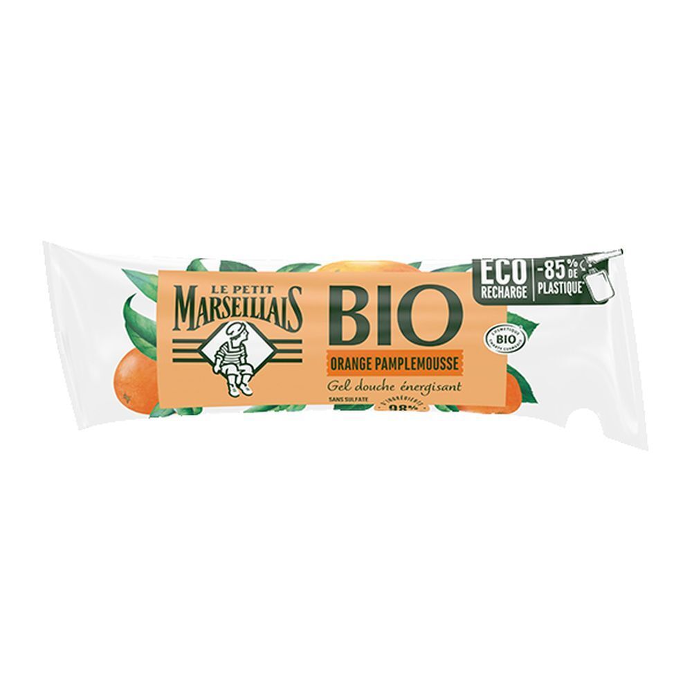 Le Petit Marseillais Berlingot Energizing Organic Shower Gel Orange Grapefruit
