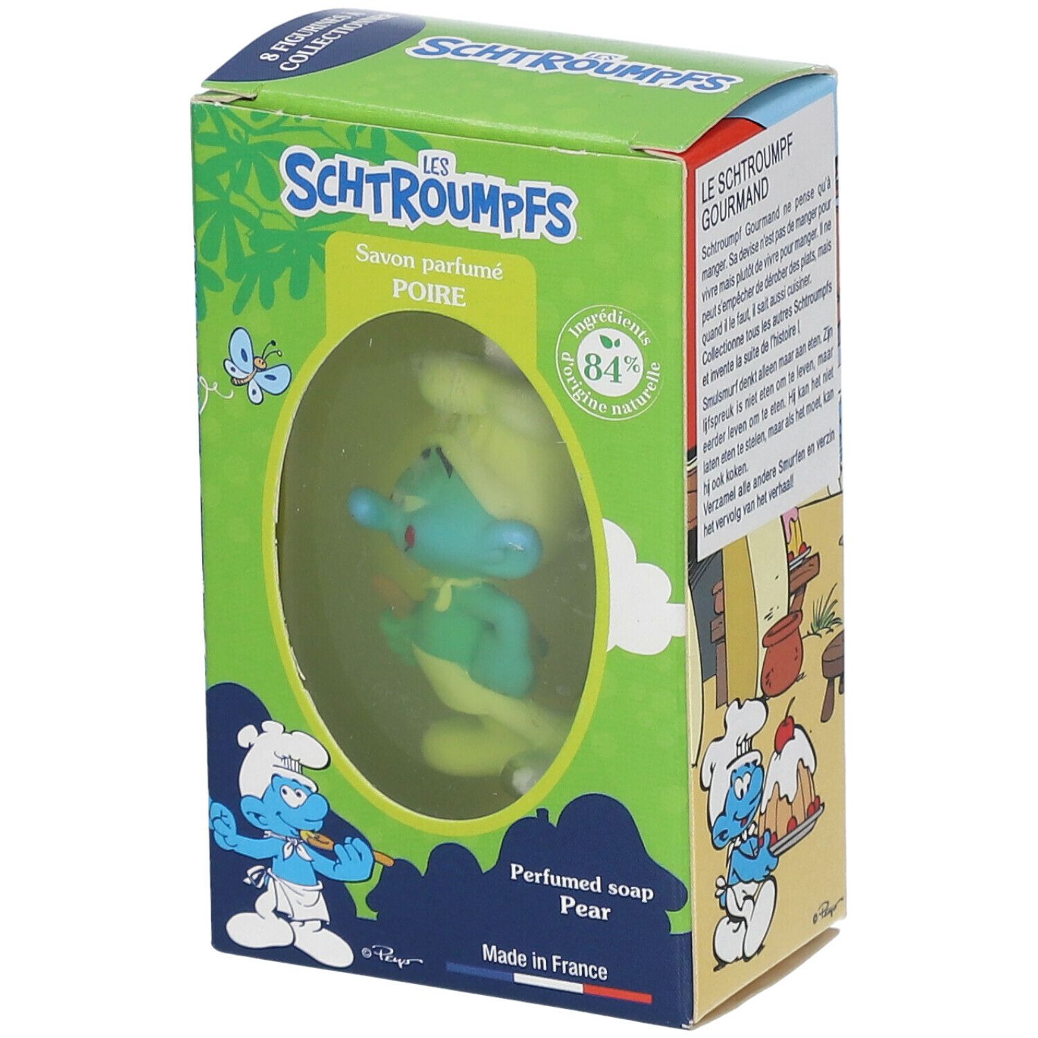 Le Comptoir du Bain Les Schtroumpfs Feste Seife mit Birnenduft