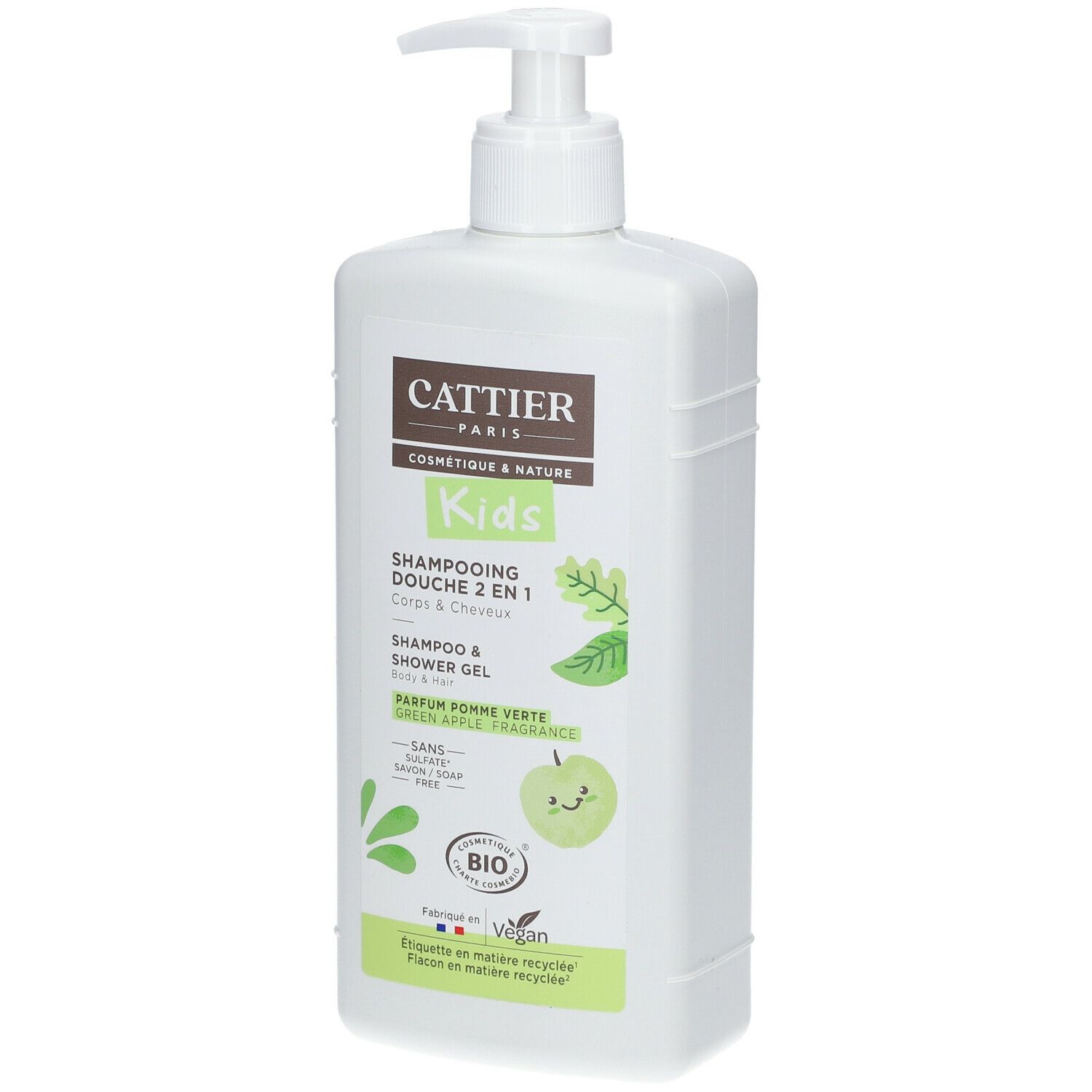 CATTIER KIDS 2 in 1 Dusch-Shampoo Grüner Apfel