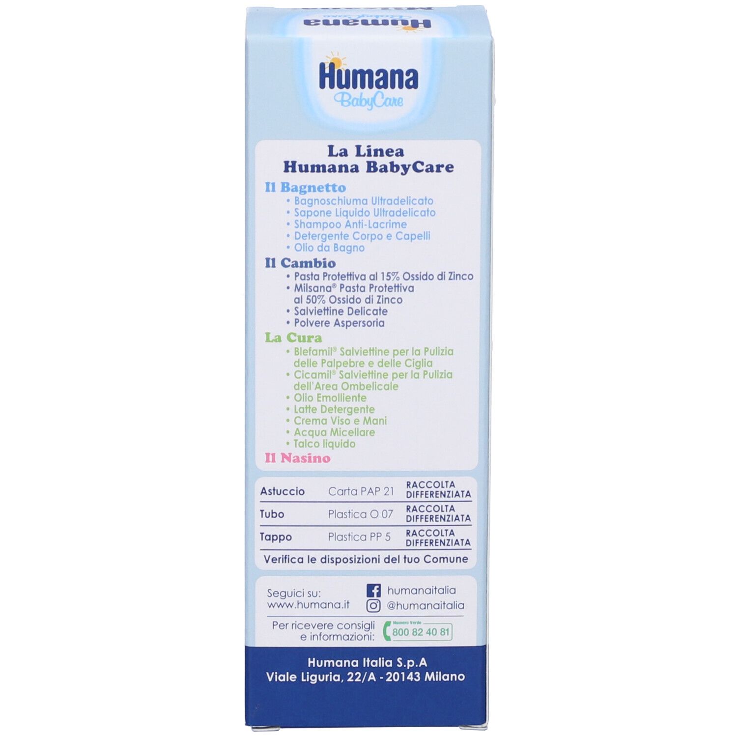 Humana Baby Milsana® Pâte protectrice à l'oxyde de zinc shopapotheke.ch Humana Baby Milsana® Pâte protectrice à l'oxyde de zinc shopapotheke.ch