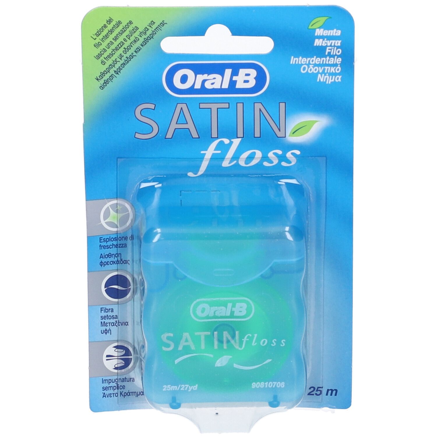 Image of Oral-B® Zahnseide SATINfloss 25 m blau Blisterkarte