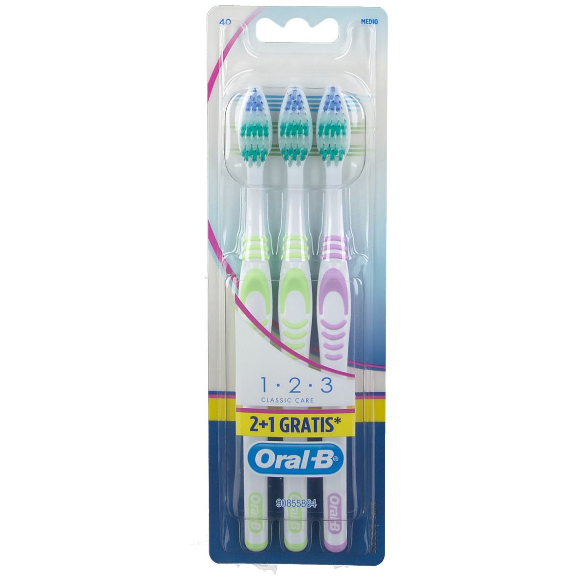 Oral-B® 1-2-3 Classic Care Brosse à Dents Manuelle Medium - Shop ...