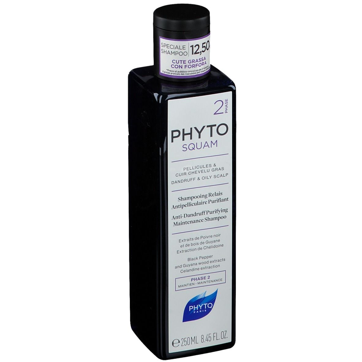 PHYTO PHYTOSQUAM Shampoing antipelliculaire purifiant