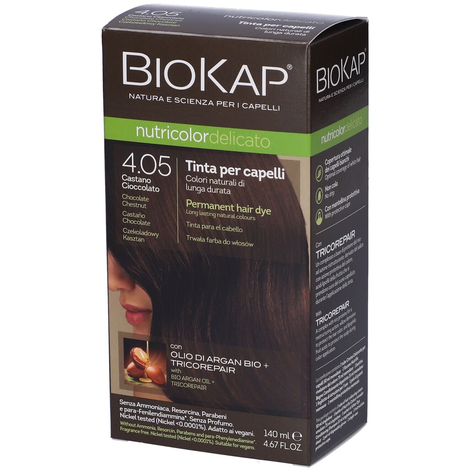 Image of BioKap® Nutricolor Delicato 4.05 Schoko-Kastanie