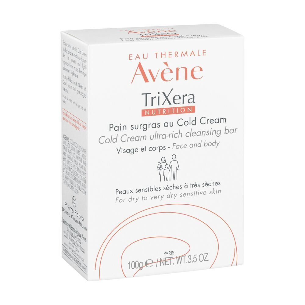 Image of Avène TriXera nährende Surgras Seife mit Cold Cream