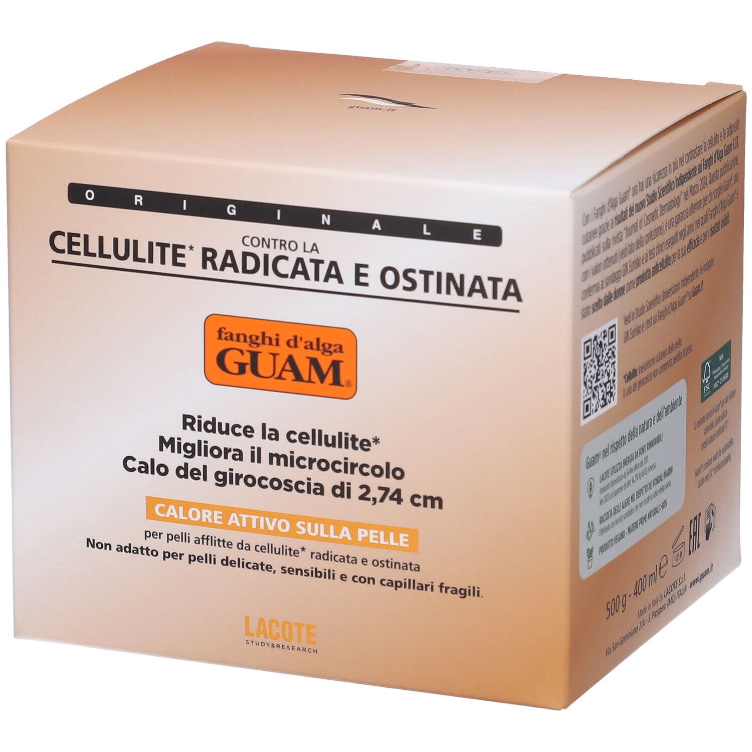 GUAM® Boue d'algues Cellulite Tenace et Ancrée