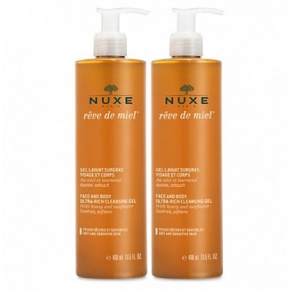 Nuxe Rêve De Miel Gel Lavant Cheveux Et Corps 300ml