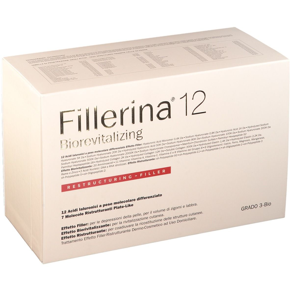 Image of Fillerina® 12 Biorevitalizing Restructuring Filler Grad 3