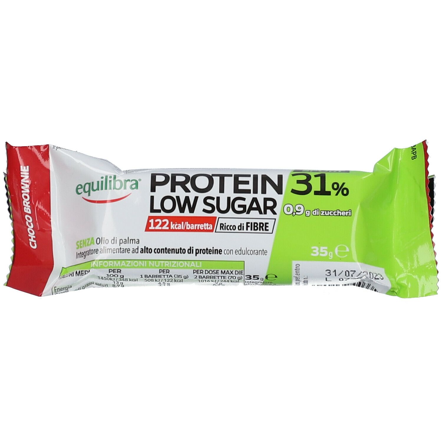 Image of Equilibra® Protein-Riegel Low Sugar Choco Brownie