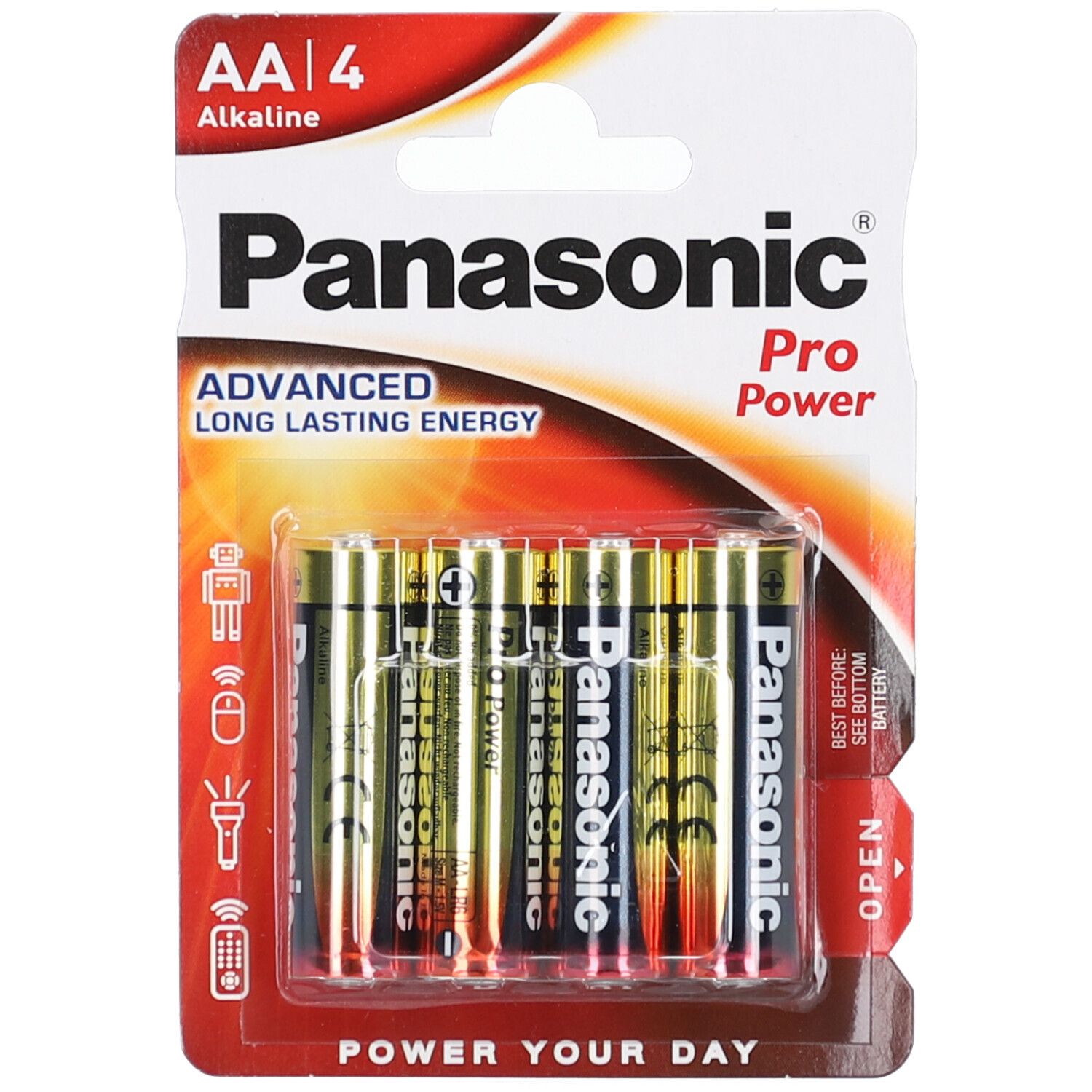 Panasonic-Batterien Pro Power AA4