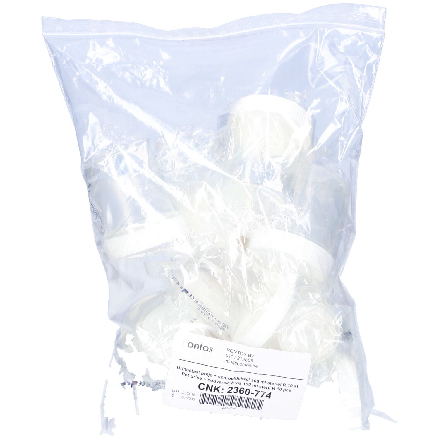 Pontos Urintopf + Schraubdeckel 100 ml steril