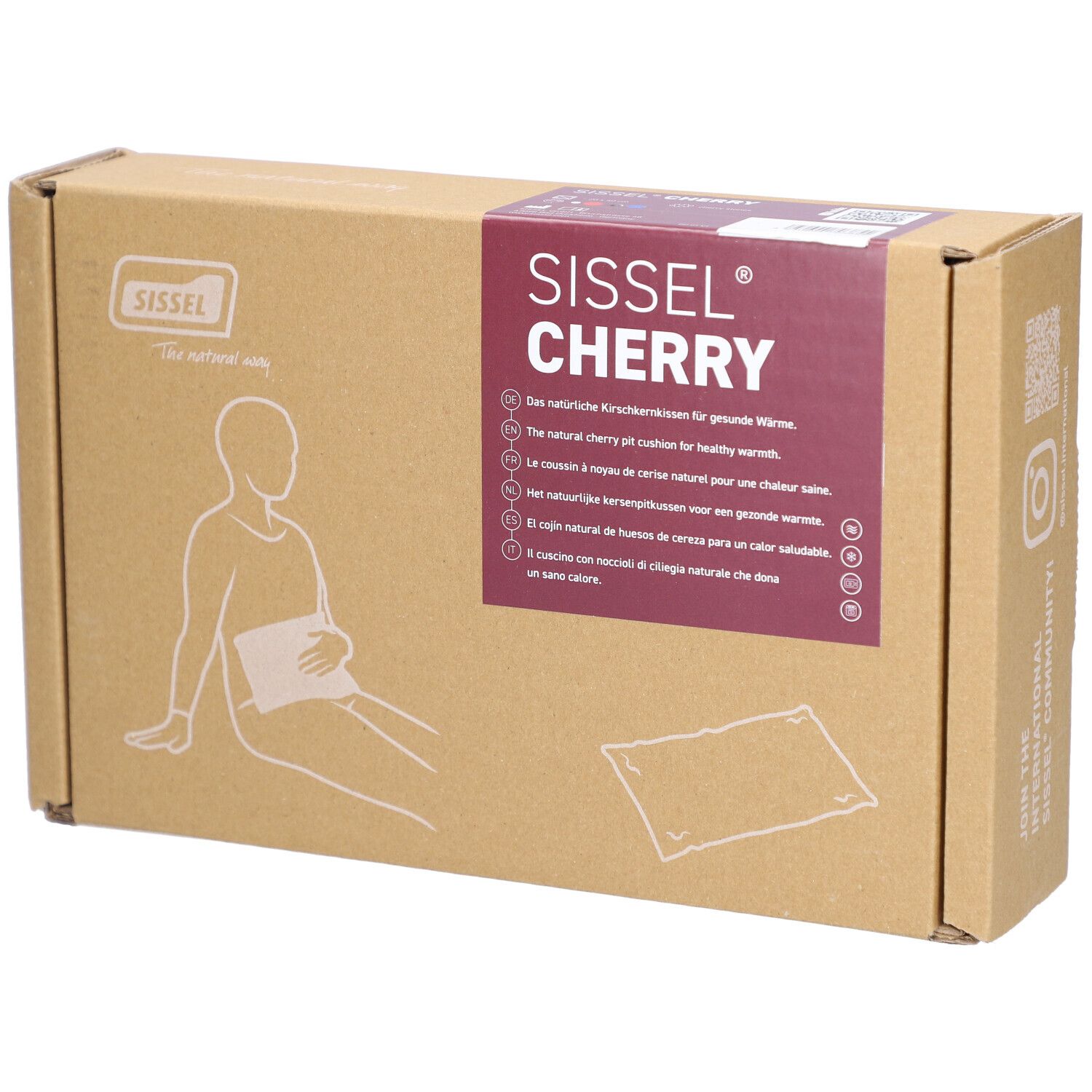 Sissel® Cherry Kirschkernkissen blau 20 x 40 cm