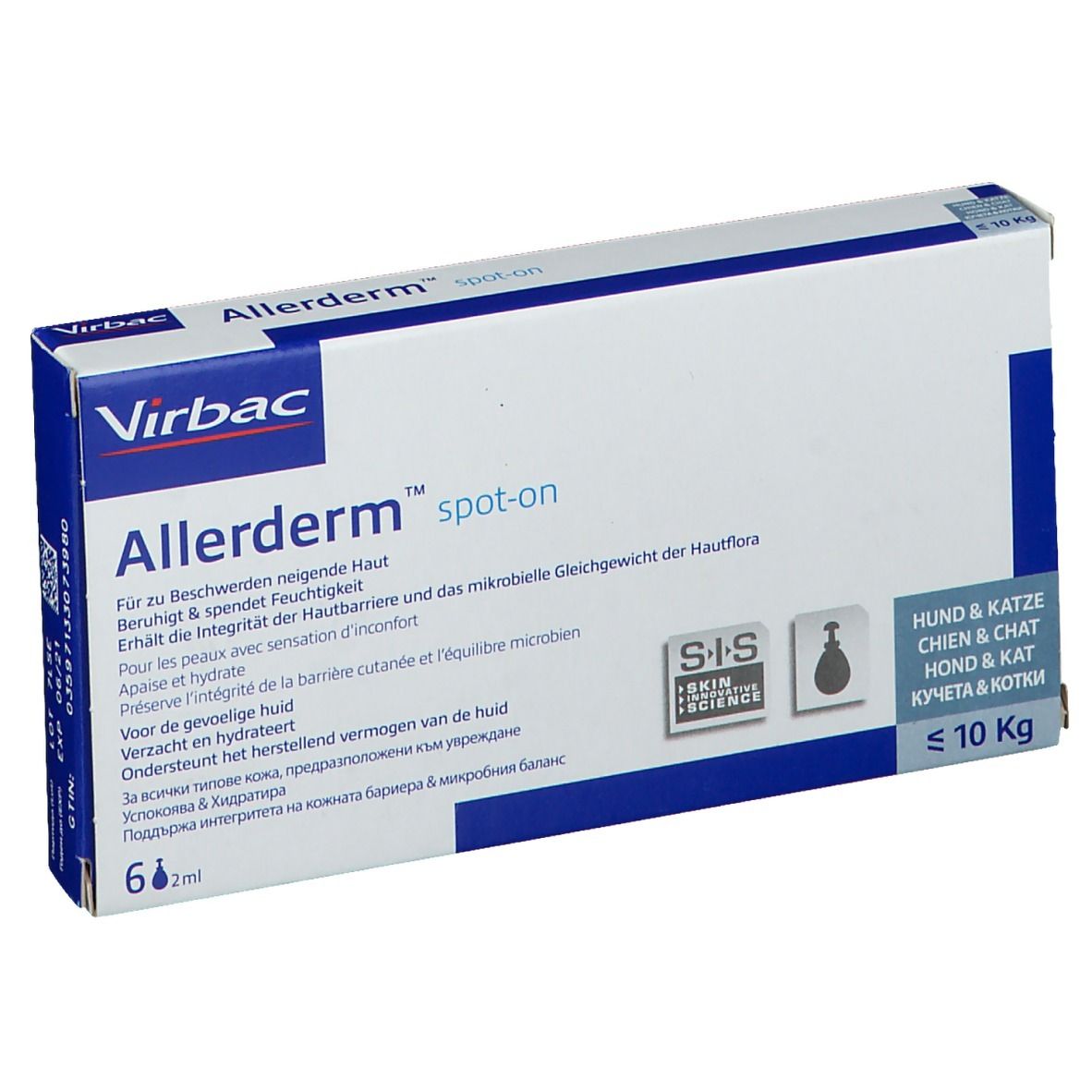 Virbac allerderm® Spot ON für Katze und kleine Hunde