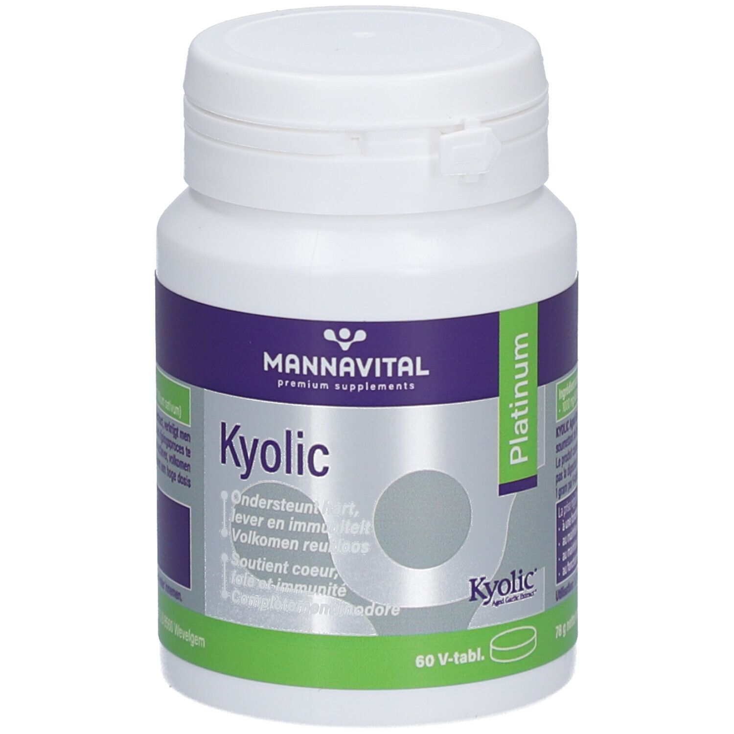 MannaVital Platinum Kyolic® + Lécithine