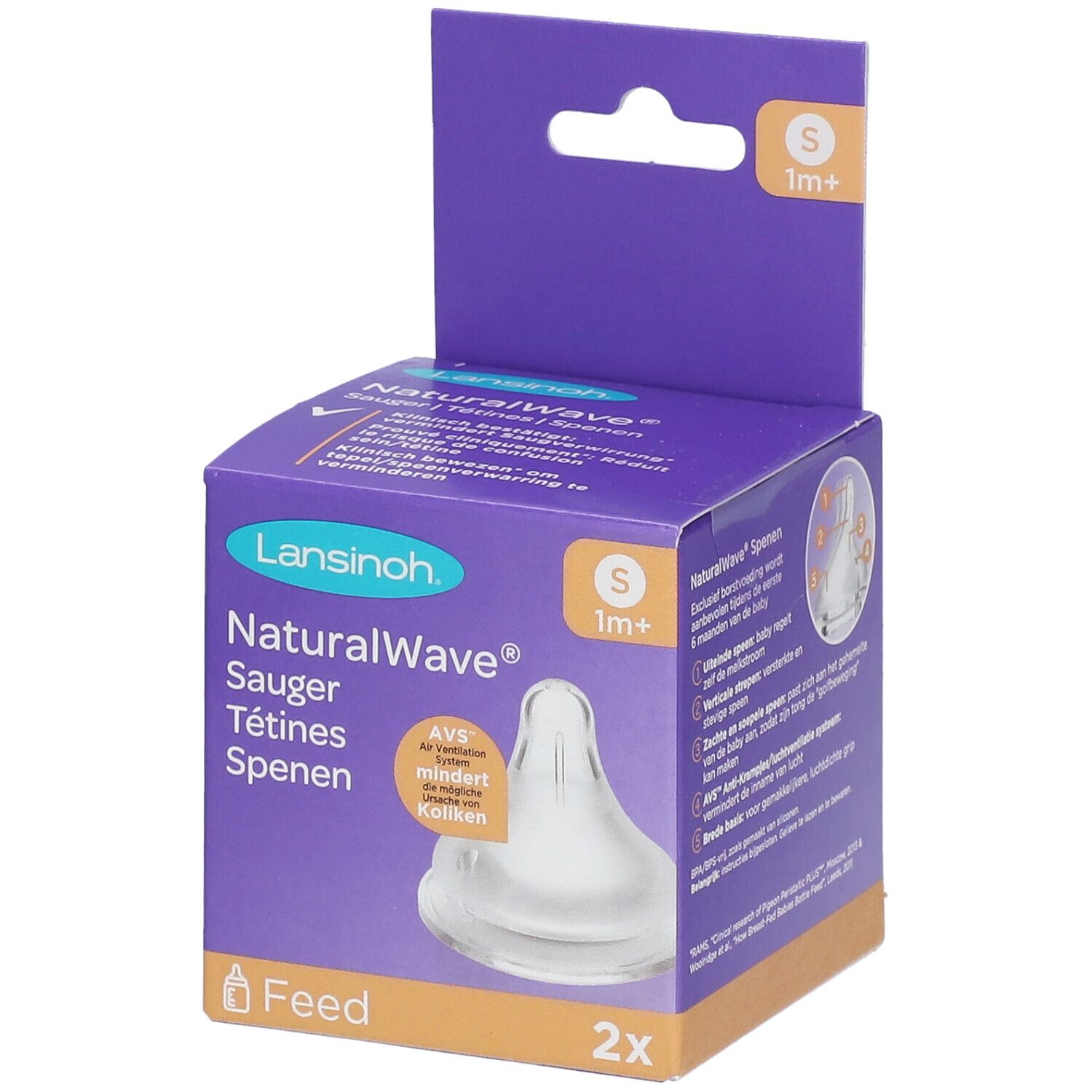 Lansinoh® mOmma® NaturalWave™ Sauger langsamer Milchfluss