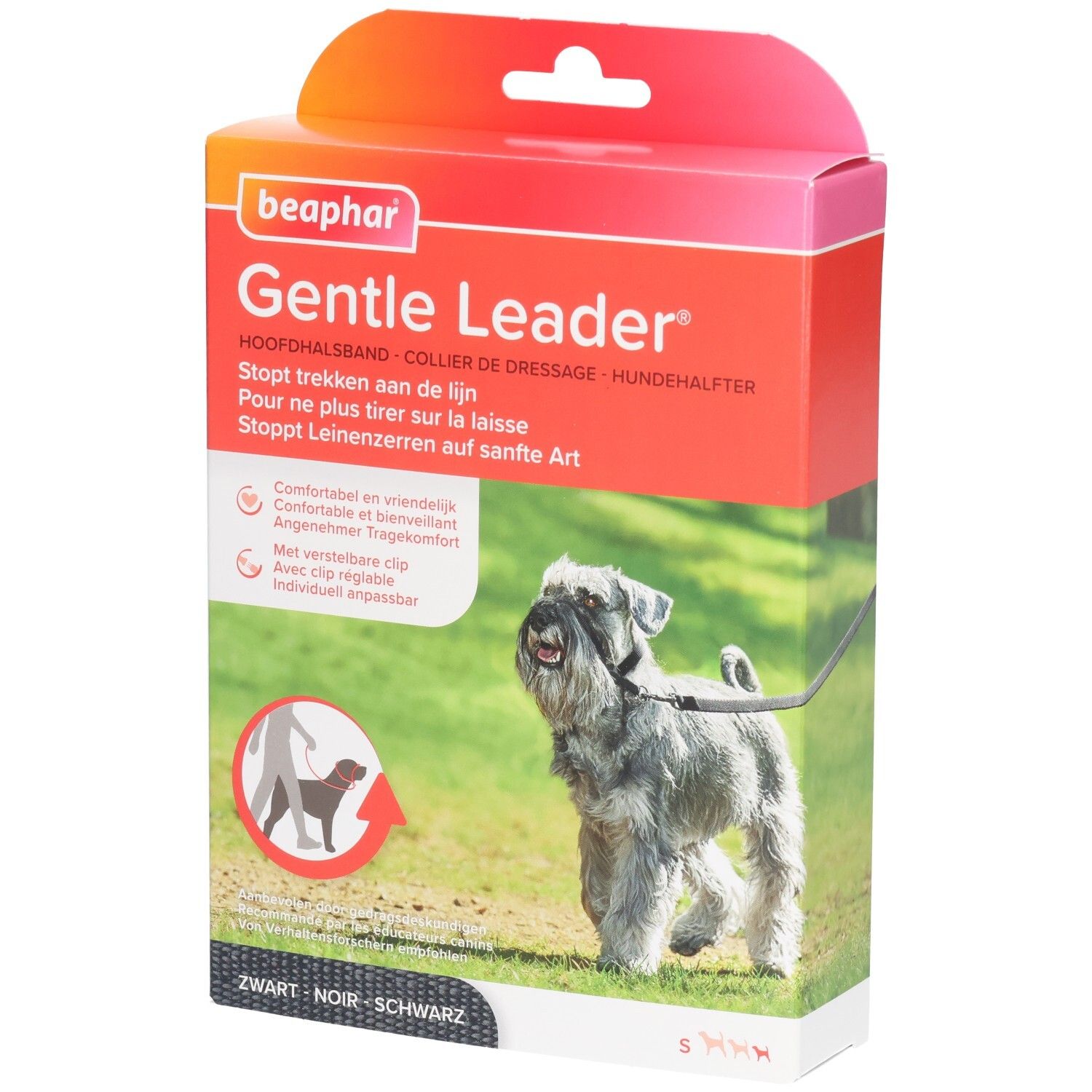 Beaphar Gentle Leader Trainingshalsband, schwarz, für kleine Hunde/Welpen
