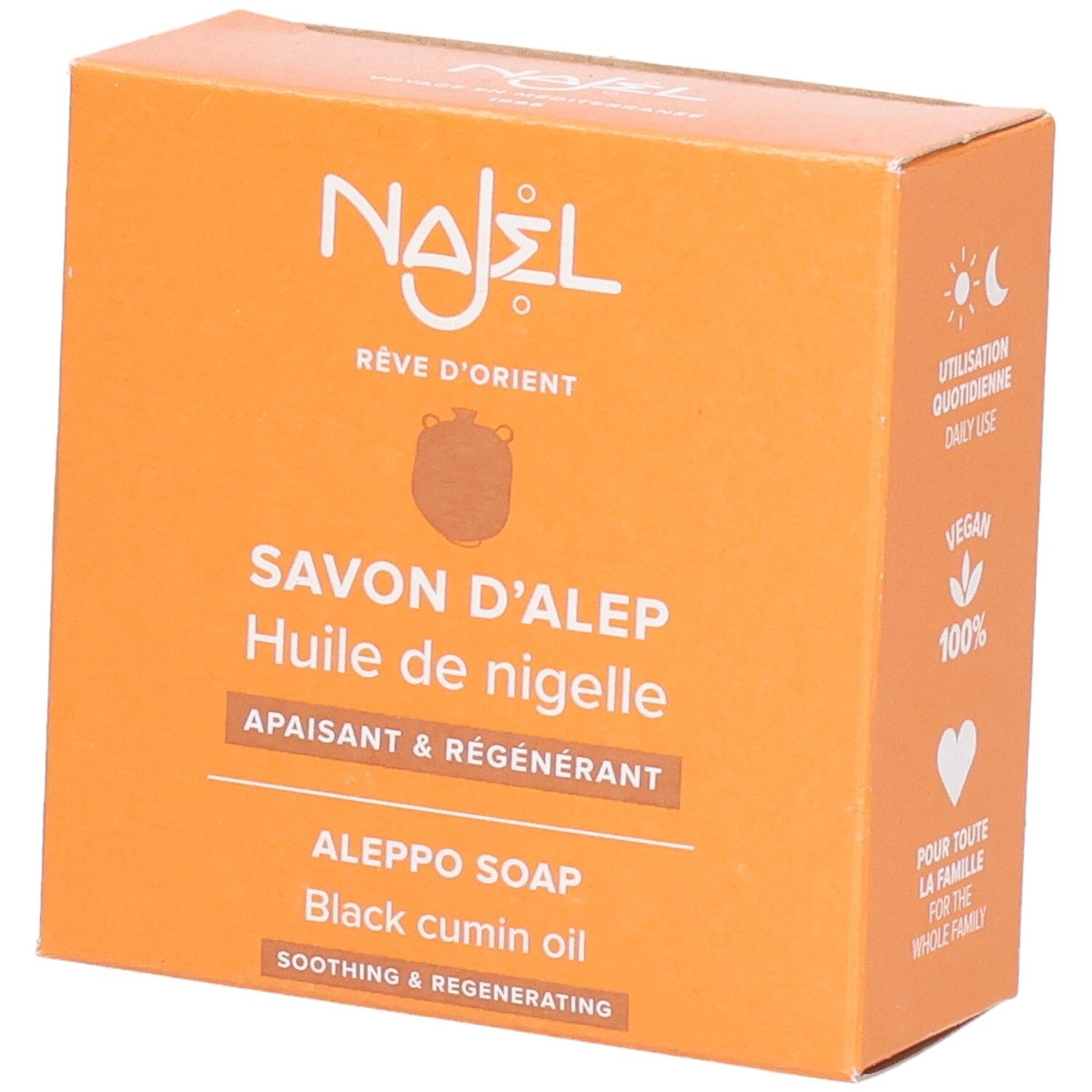 Najel Aleppo-Seife mit Schwarzkümmelöl – beruhigend & regenerierend