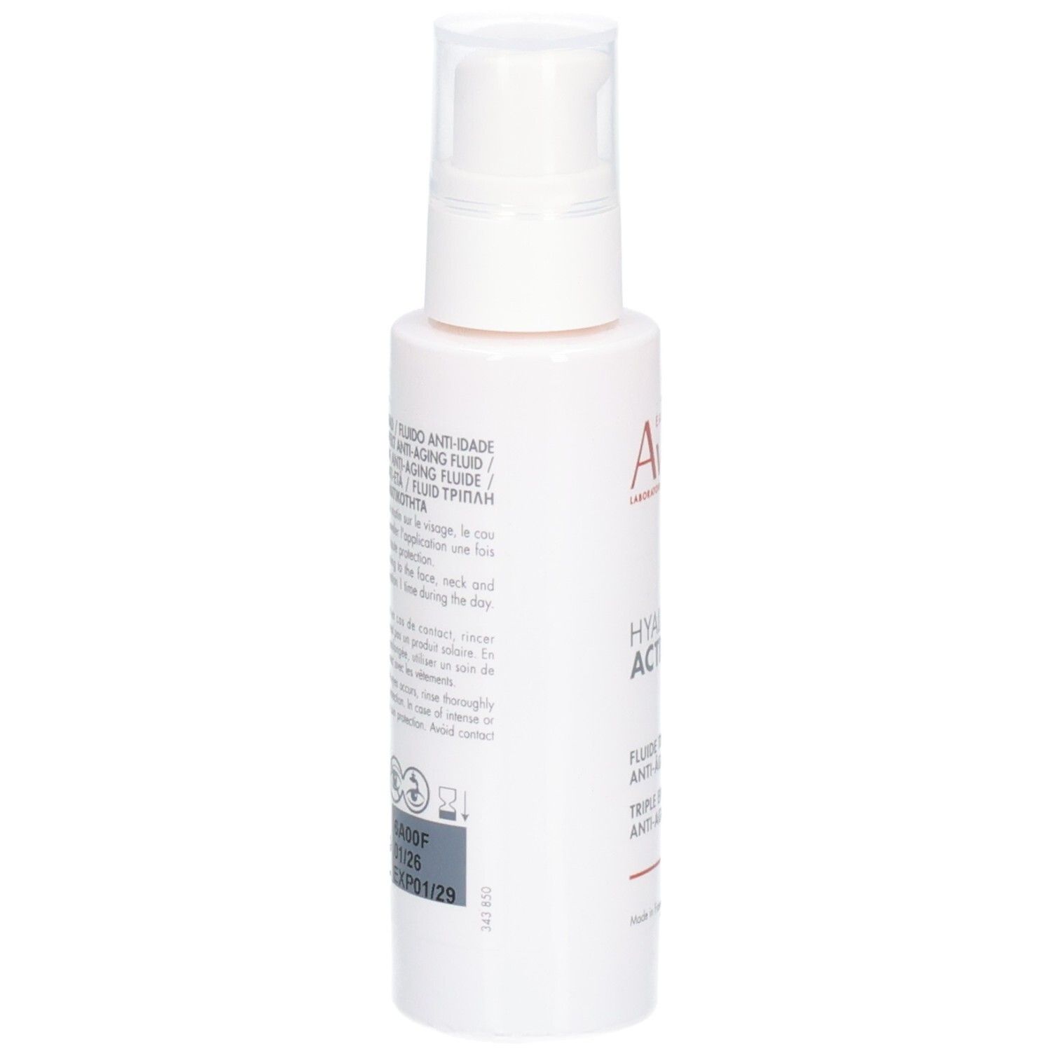 Avène Hyaluron Activ UV Spf50 Anti-Aging-Flüssigkeit mit dreifacher Wirksamkeit | Hoher Lichtschutz | Empfindliche Haut