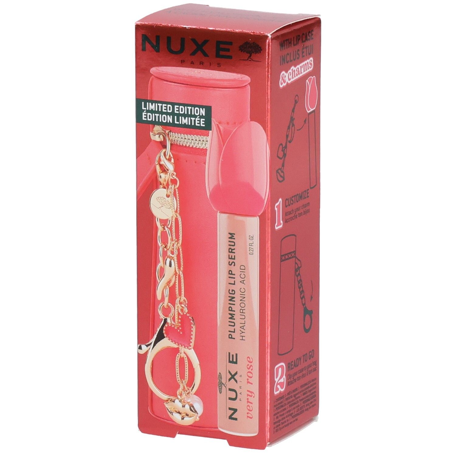 Nuxe Very Rose Lippen-Aufpolsterungsserum mit Etui