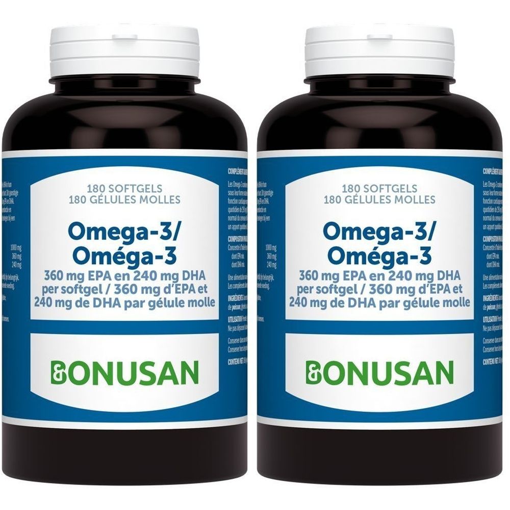 Bonusan Omega-3 360 mg EPA 240 mg DHA Softgels