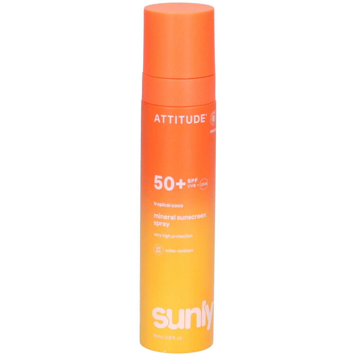 Attitude Mineral-Sonnenschutzspray für Gesicht und Körper LSF 50 Tropical Coco