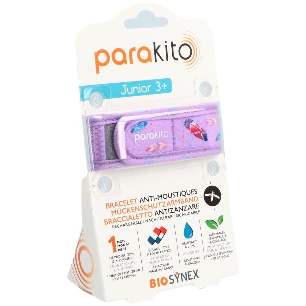 Para'kito Kids & Teens Mückenschutz Armband 'Federn' Kinder 3–7 Jahre