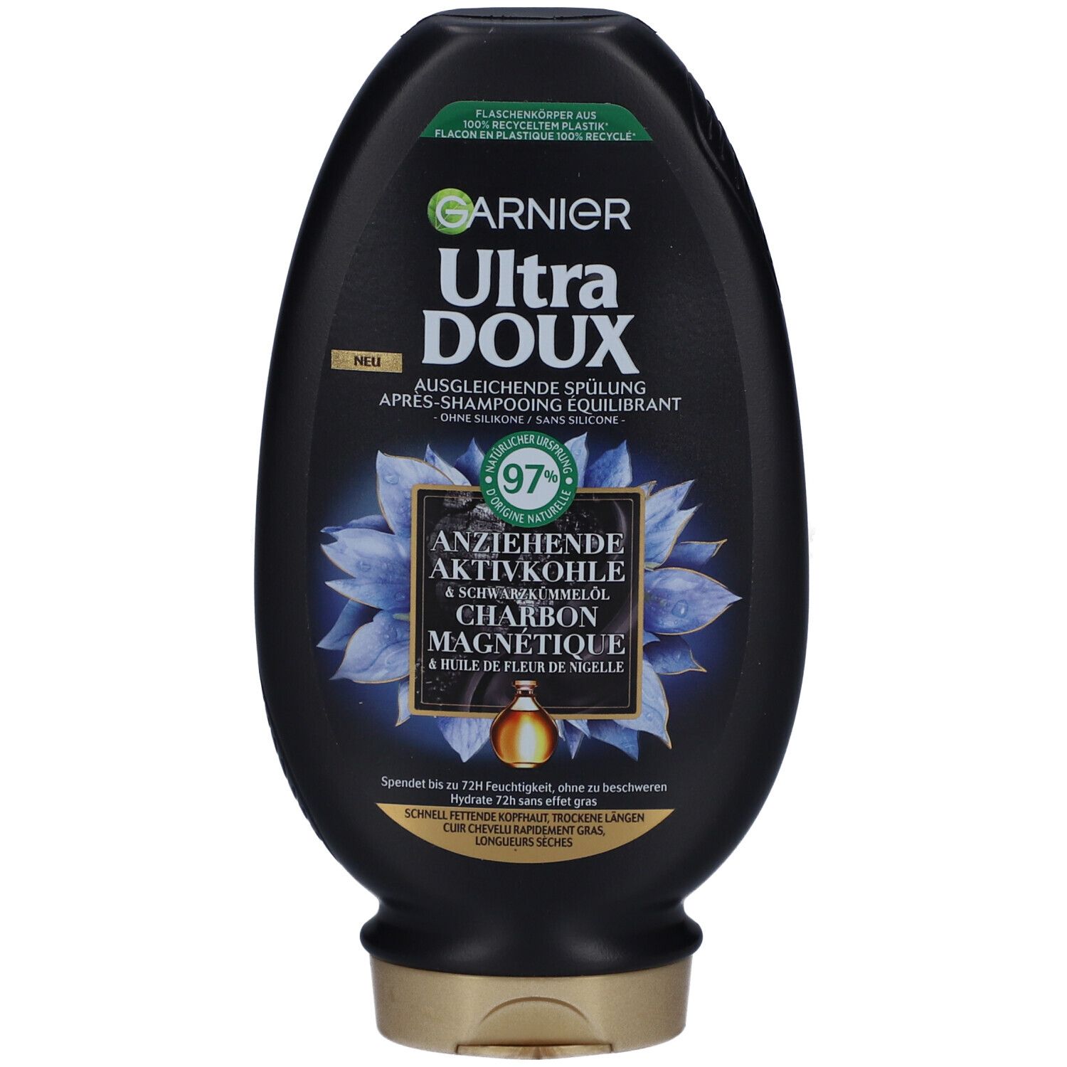 Garnier Ultra Doux Ausgleichende Haarspülung mit magnetischer Kohle