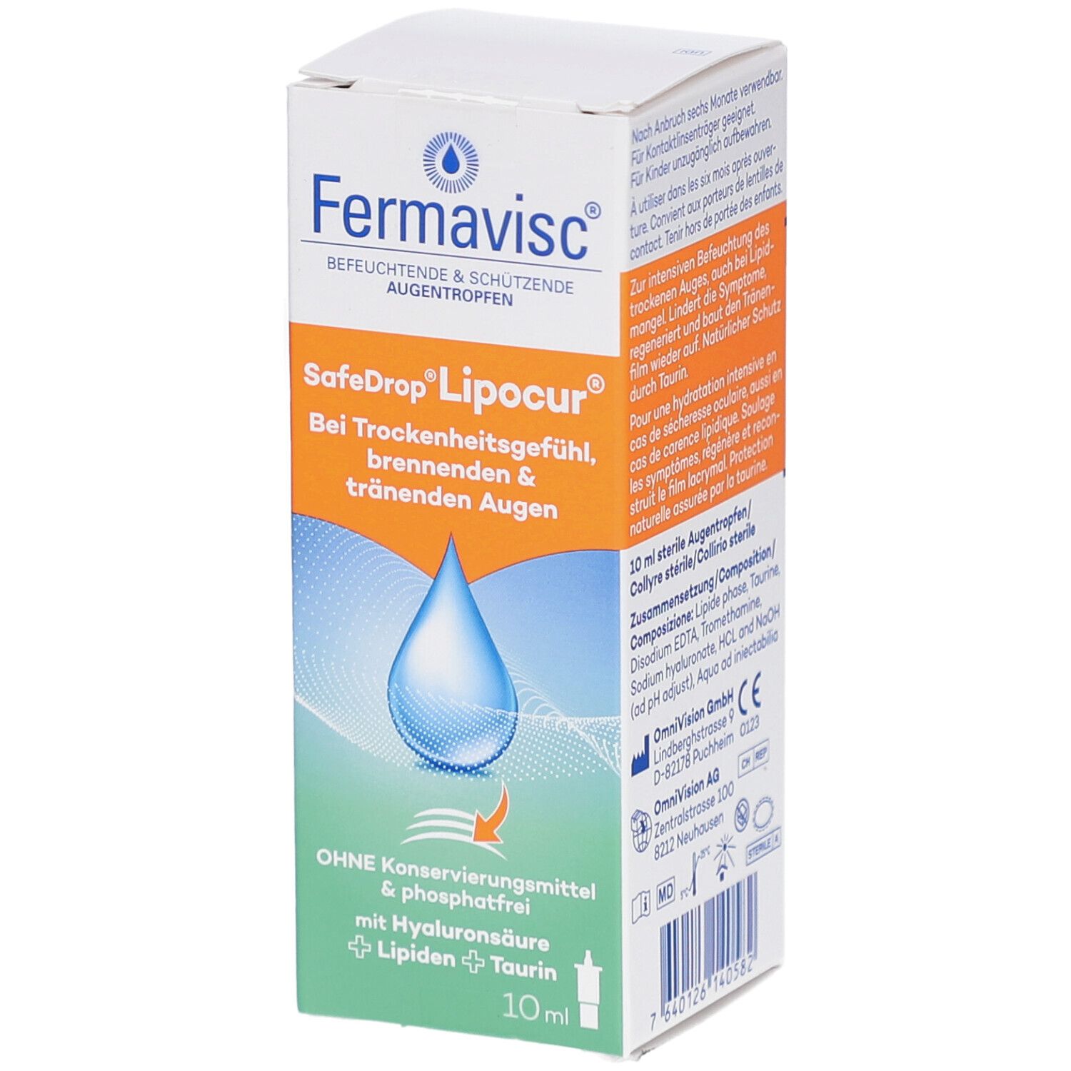 Fermavisc SafeDrop Lipocur Augentropfen