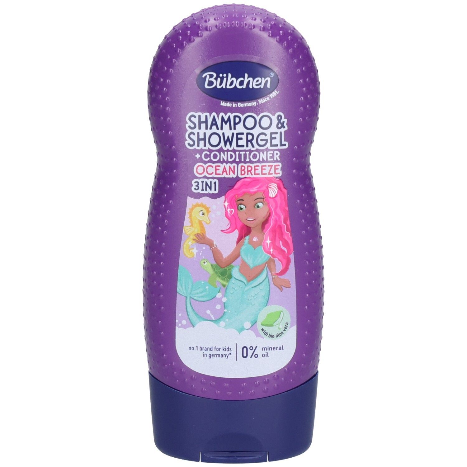 Bübchen Kids 3-in-1-Shampoo, Duschgel und Haarspülung, Magie des Meeres
