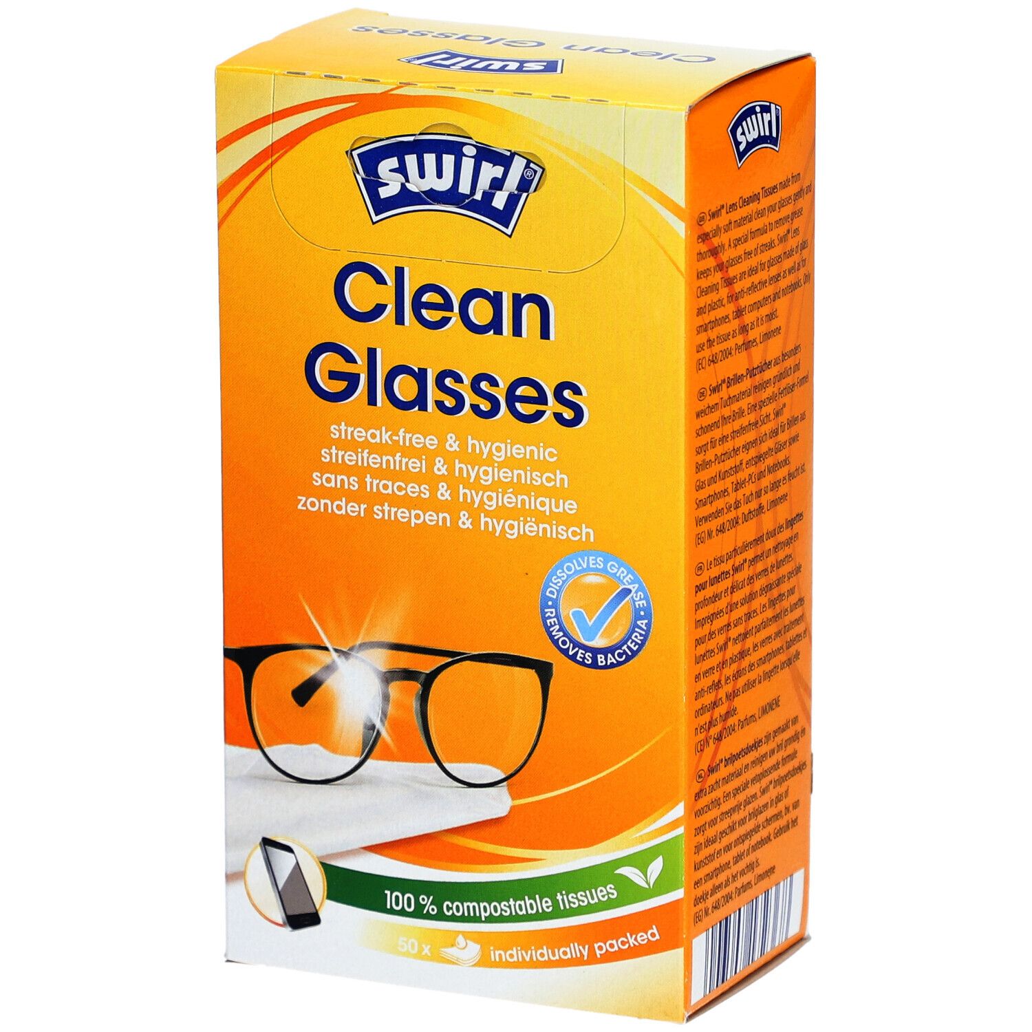 Swirl® Clean Glasses - Brillenreinigungstücher