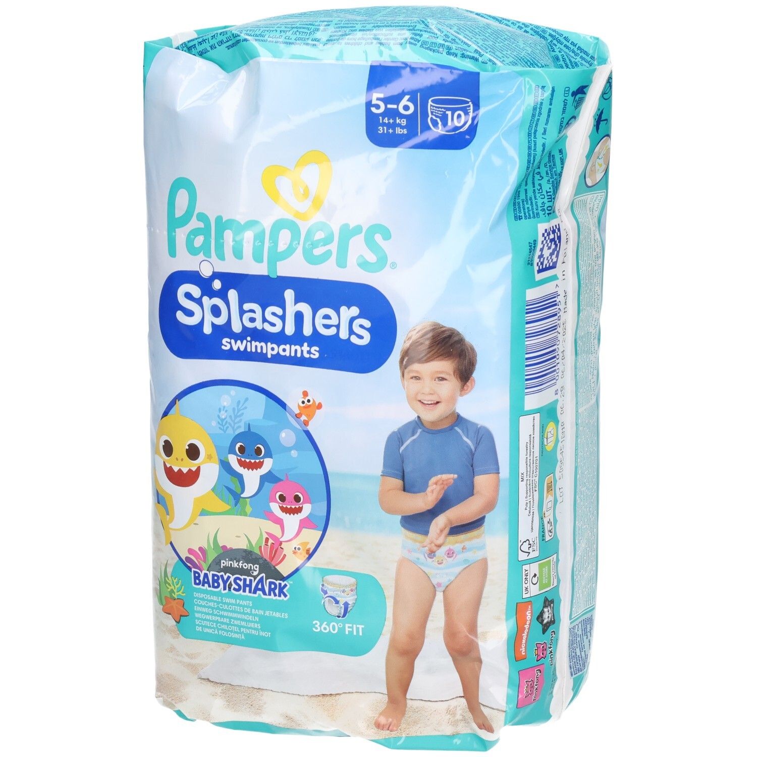 Pampers Splashers Schwimmwindeln Größe 5–6, ab 14 kg