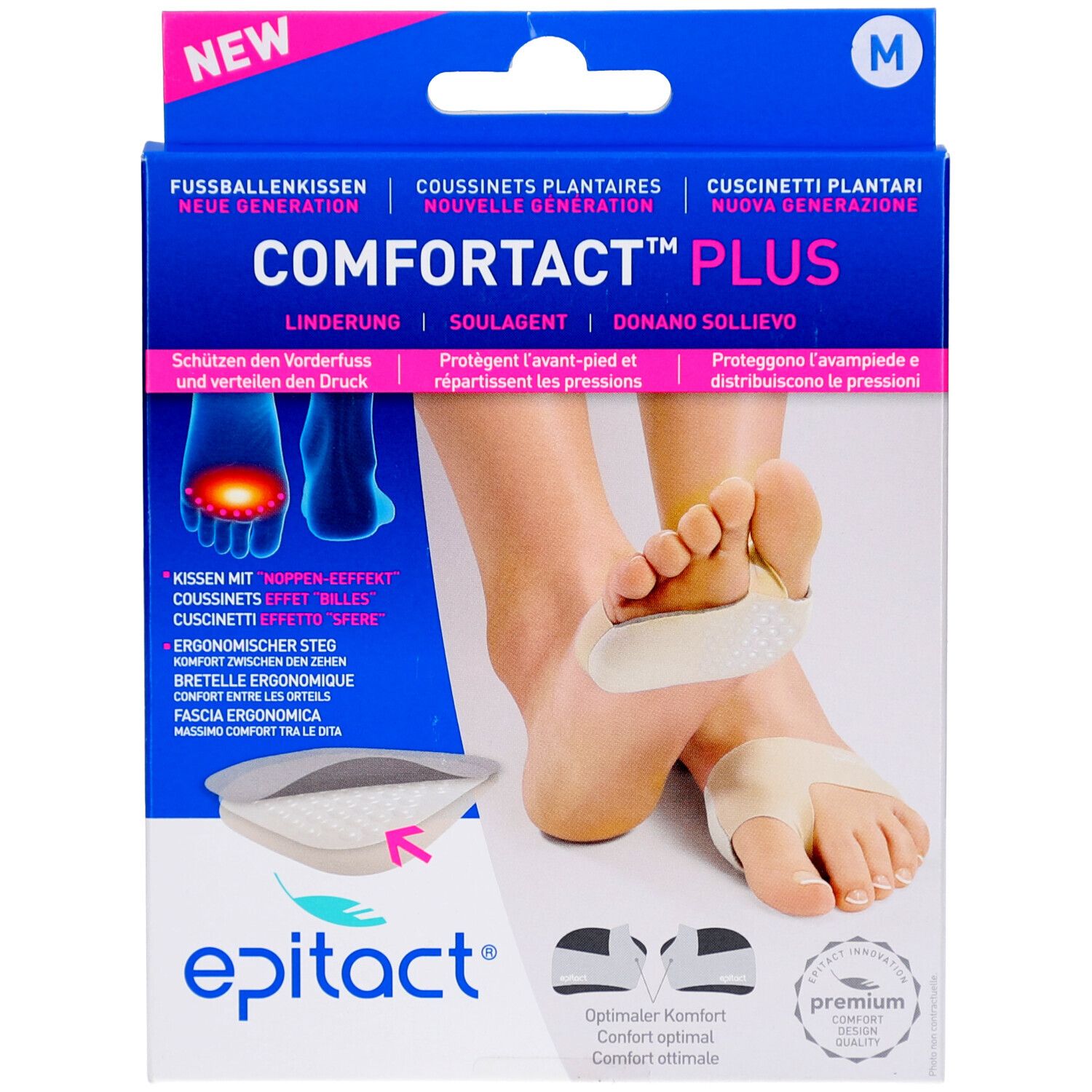 Epitact Comfortact Plus Fußpolster Größe M 39-41