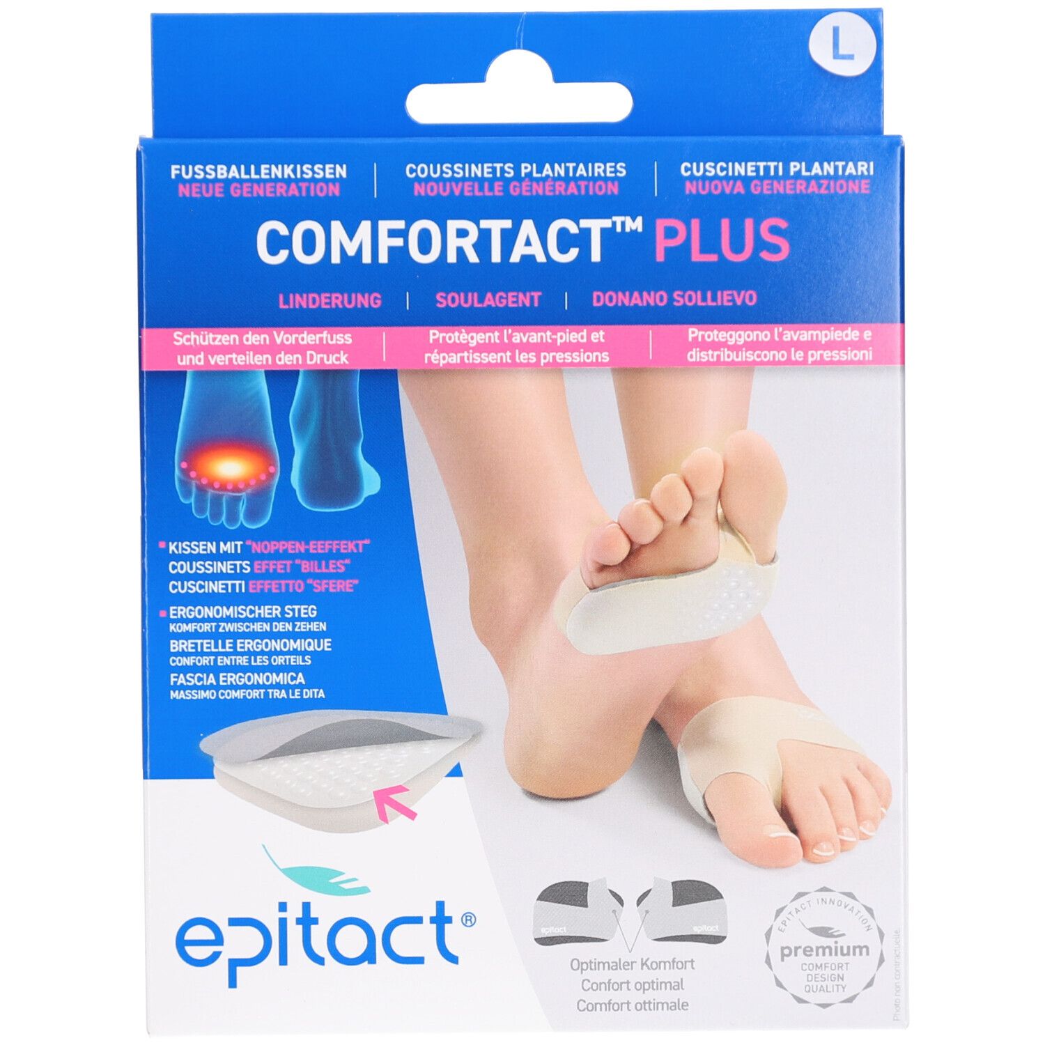 Epitact Fussballenkissen Comfortact Plus L 42-45