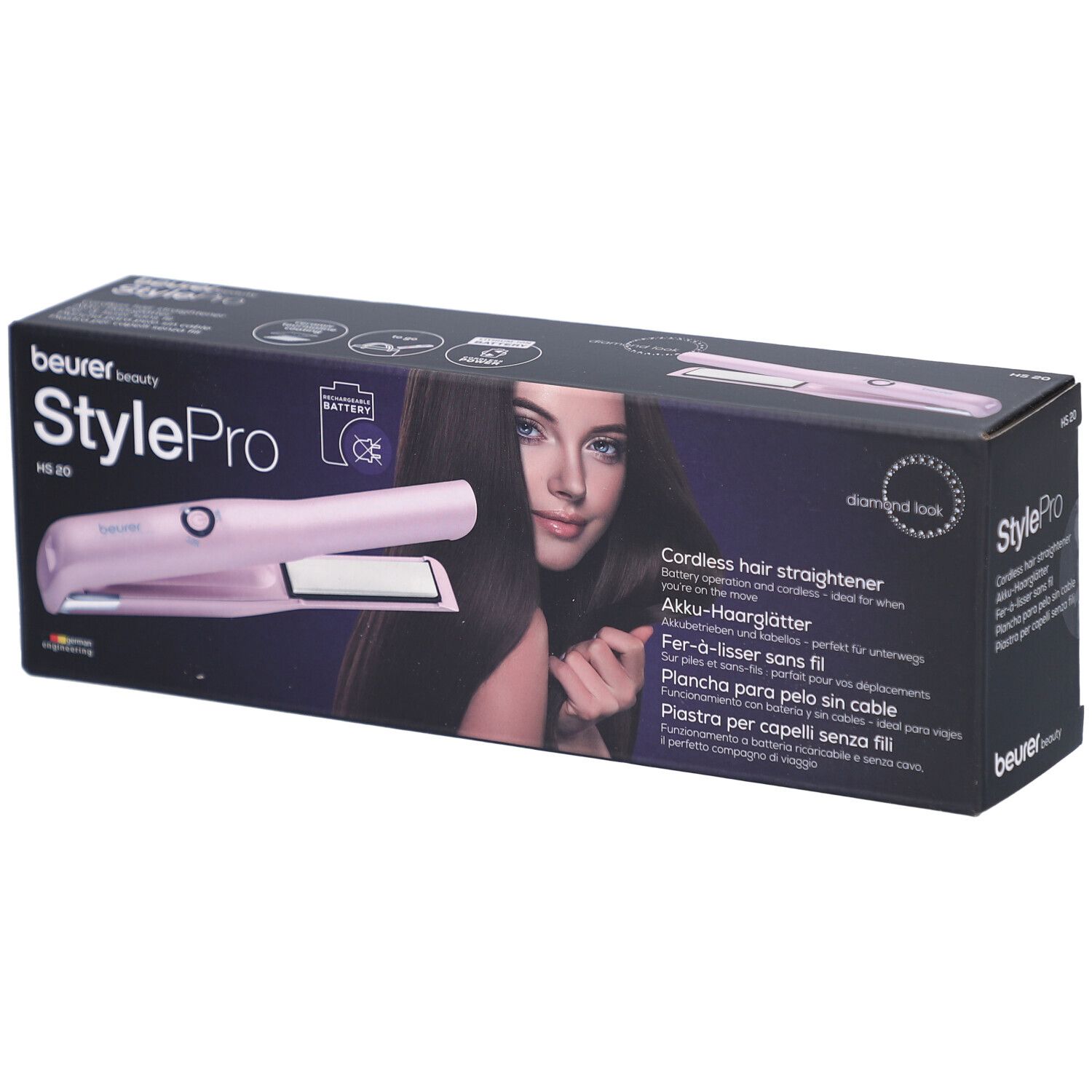 beurer HS 20 Mini-Akku-Haarglätter