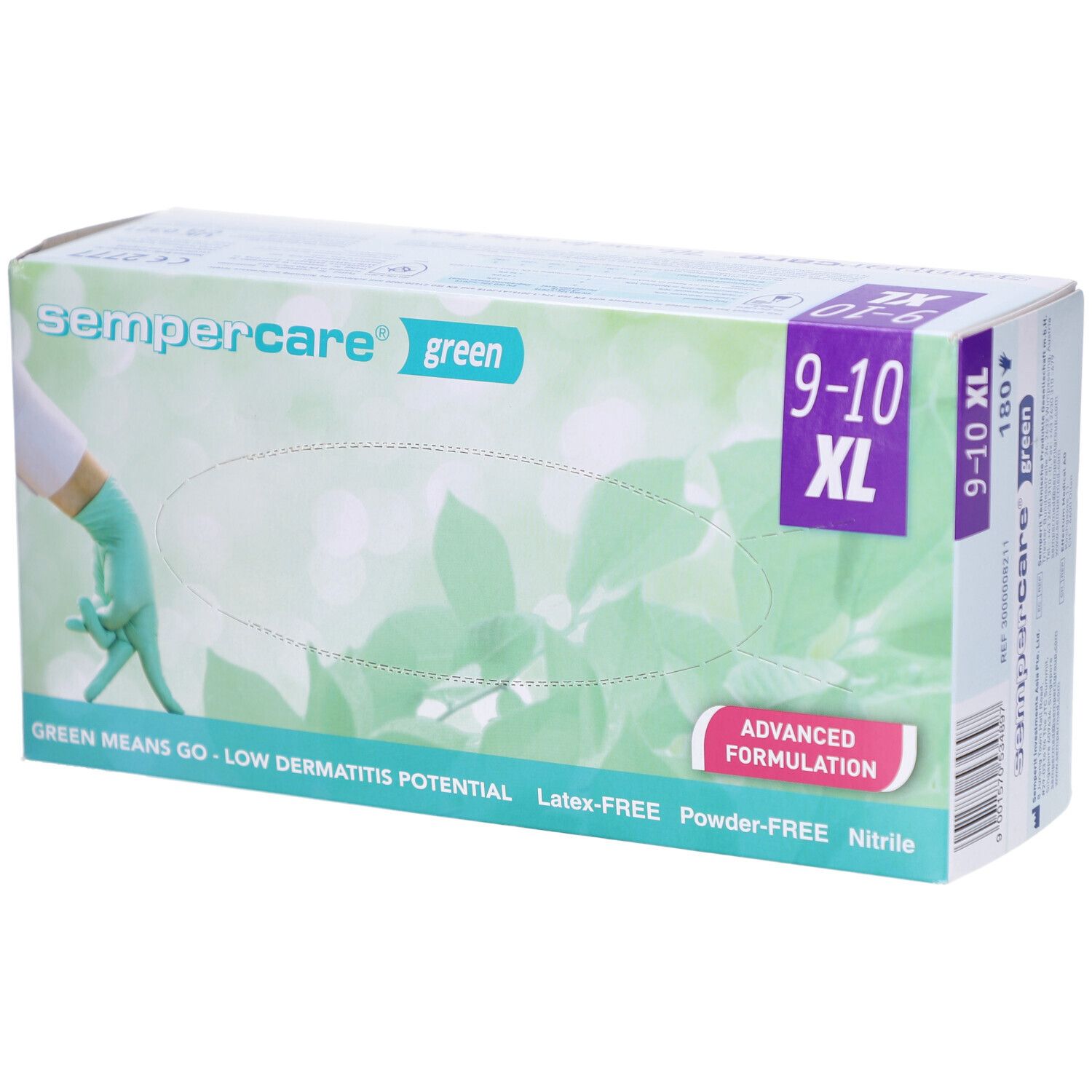 Sempercare Green Untersuchungshandschuhe Nitril XL 9-10