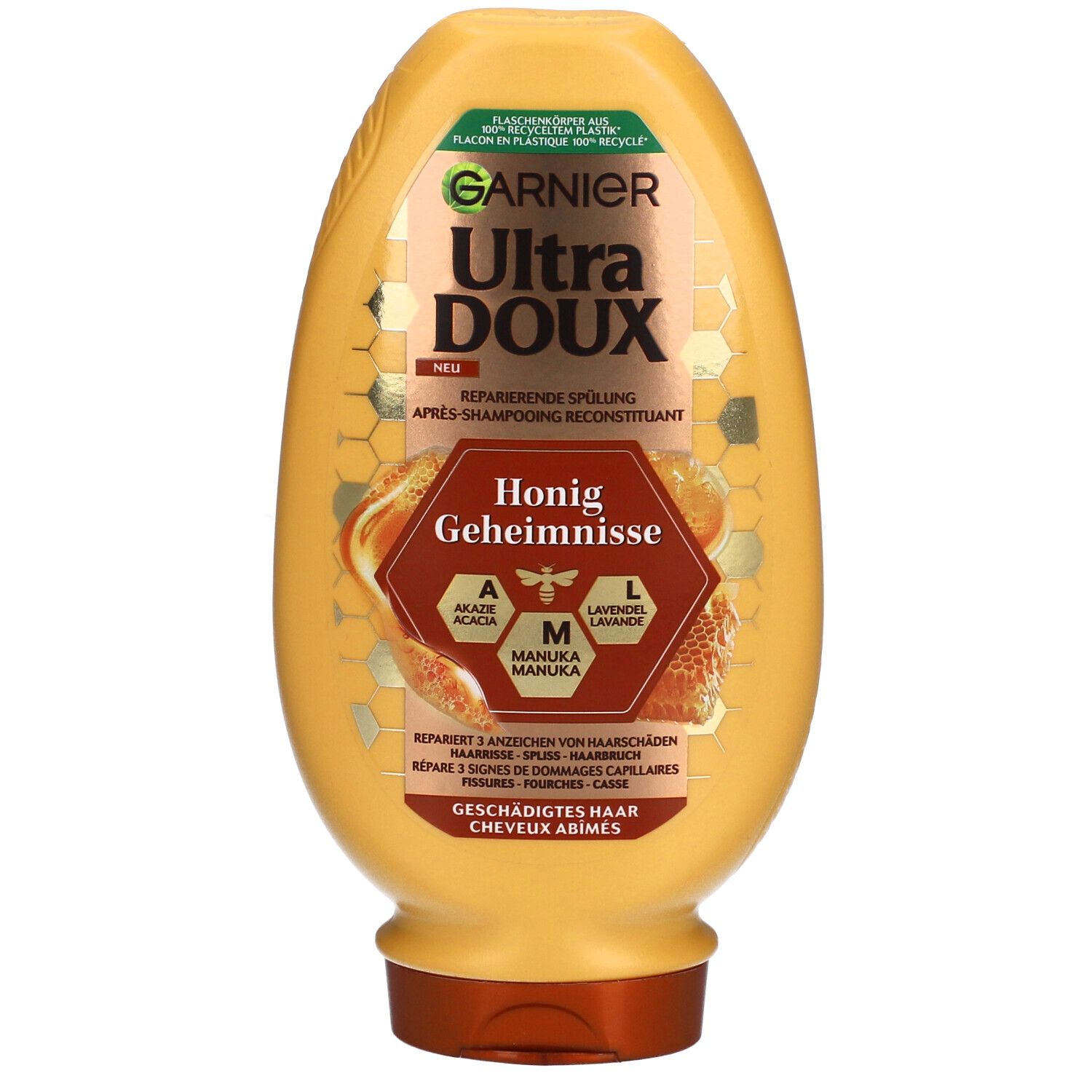 Garnier Ultra Doux Reparierende 3-Honig-Spülung für geschädigtes Haar