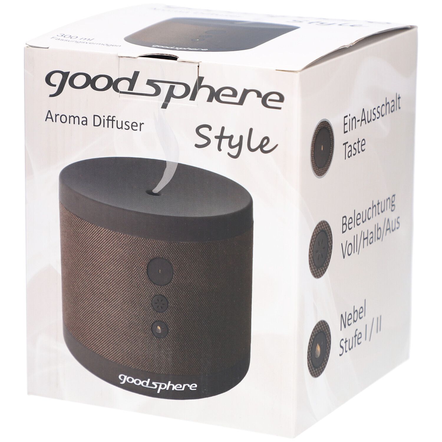 Goodsphere® Aromavernebler Style für Räume bis 30 m² – Ultraschall-Diffusor