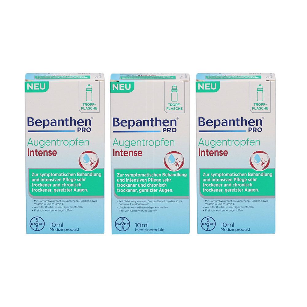 Bepanthen® Pro Augentropfen Intense Flasche zur Pflege trockener Augen
