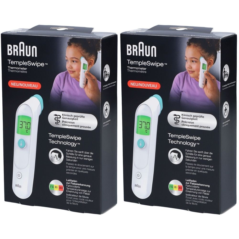 Braun Templeswipe Digitales Thermometer Bst200