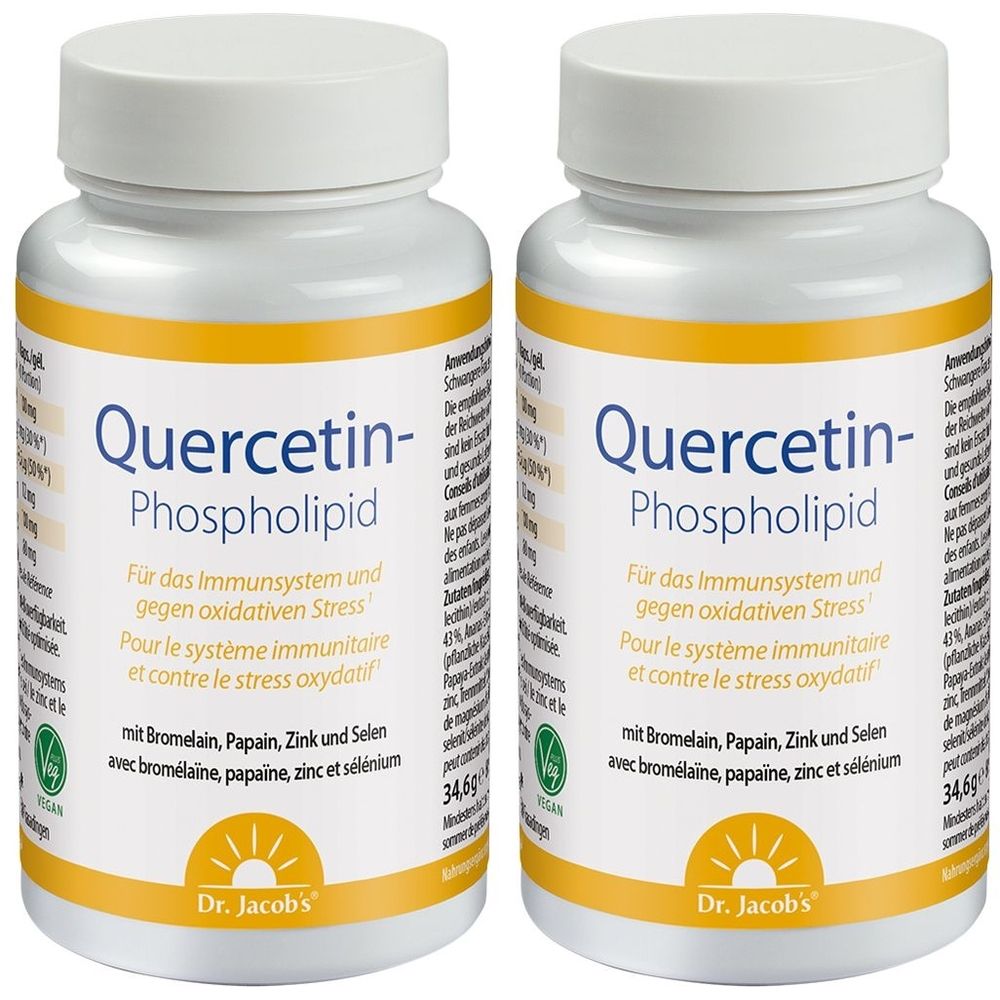 Dr. Jacob's Quercetin-Phospholipid Papain Bromelain ZinC Selen