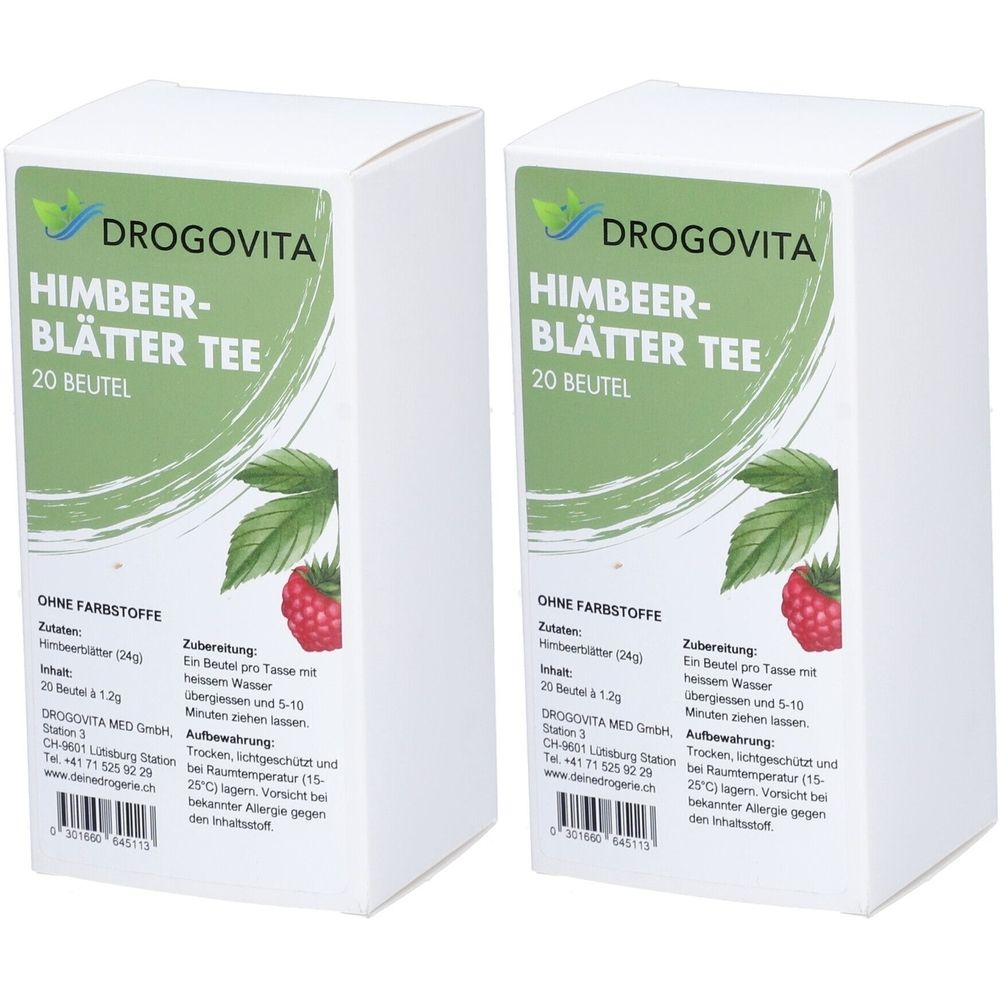 Drogovita Kräutertee aus Himbeerblättern