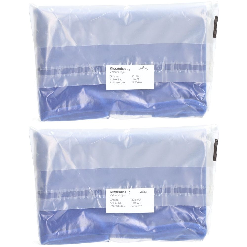 Elsa Kissenbezug 30 x 40 cm Samt Königsblau