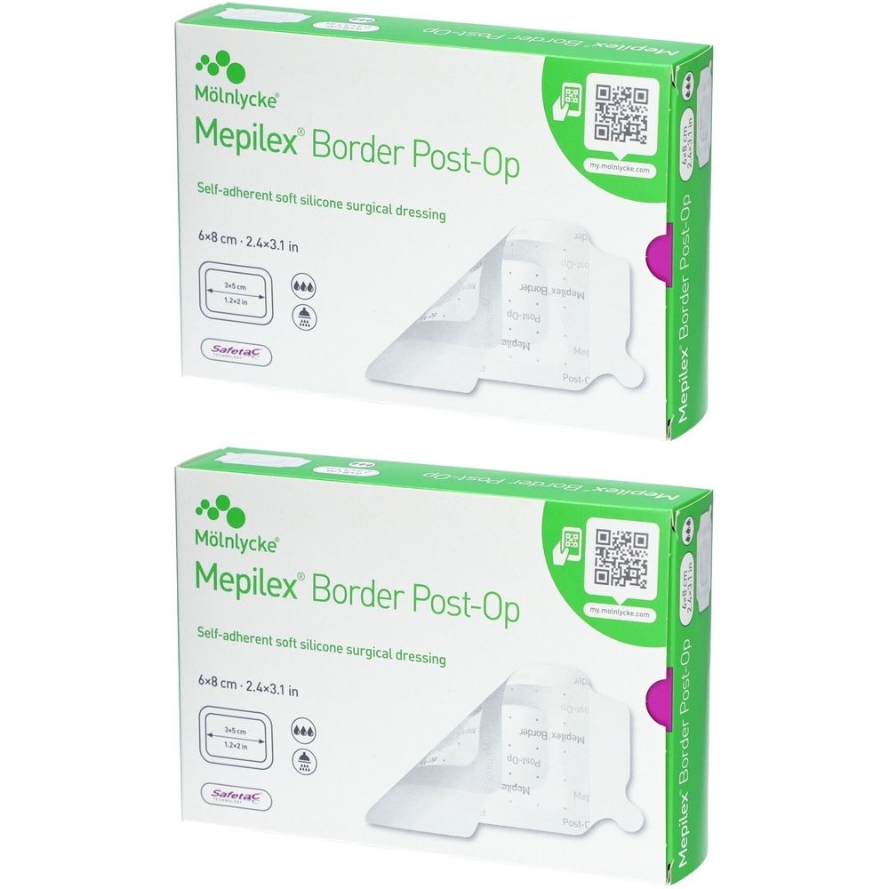 Mepilex® Border Post OP Wundverband 6 x 8 cm