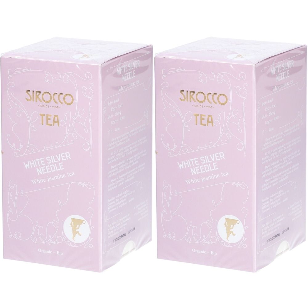 Sirocco Weiß silberne Nadel