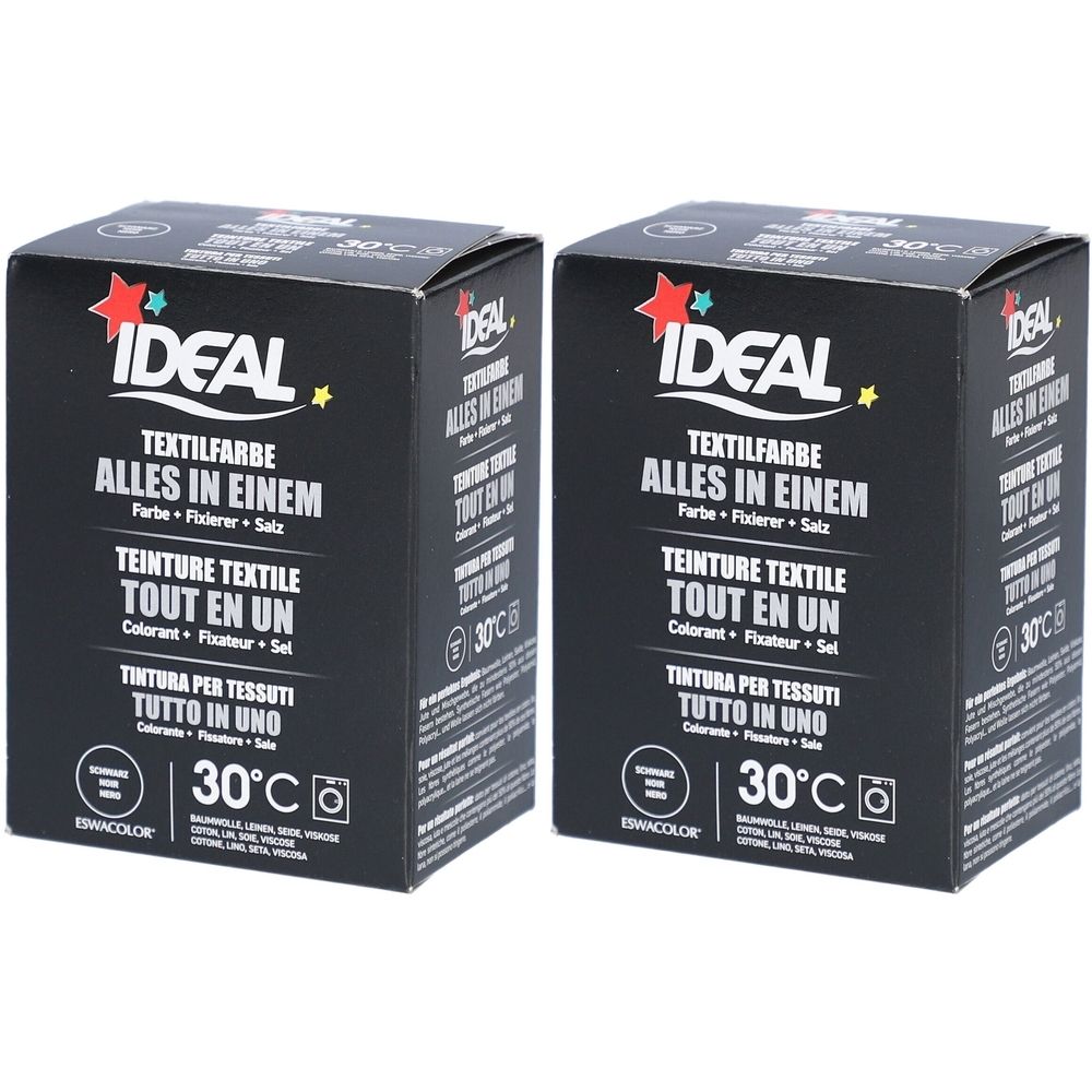 Ideal All-in-One-Textilfarbe Schwarz
