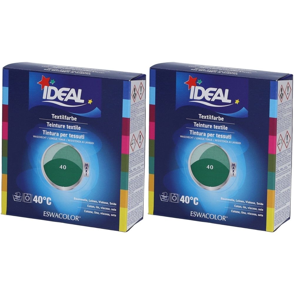 Ideal Maxi Langanhaltende Textilfarbe - 40 Mittelgrün