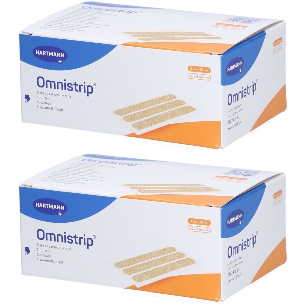 Hartmann Omnistrip® Selbstklebendes Hautnahtmaterial 3 x 76 mm