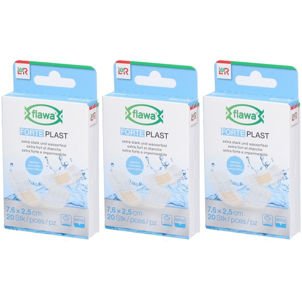 Flawa Forte Plast 20 Stück 2.5x7.6cm