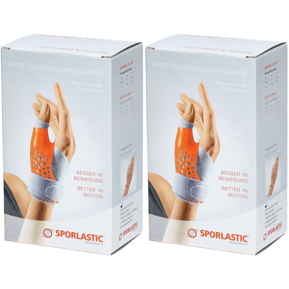 Sporlastic Sporlastic Metakarpal Daumenschiene Größe S (15 - 17 cm) Links - Chair