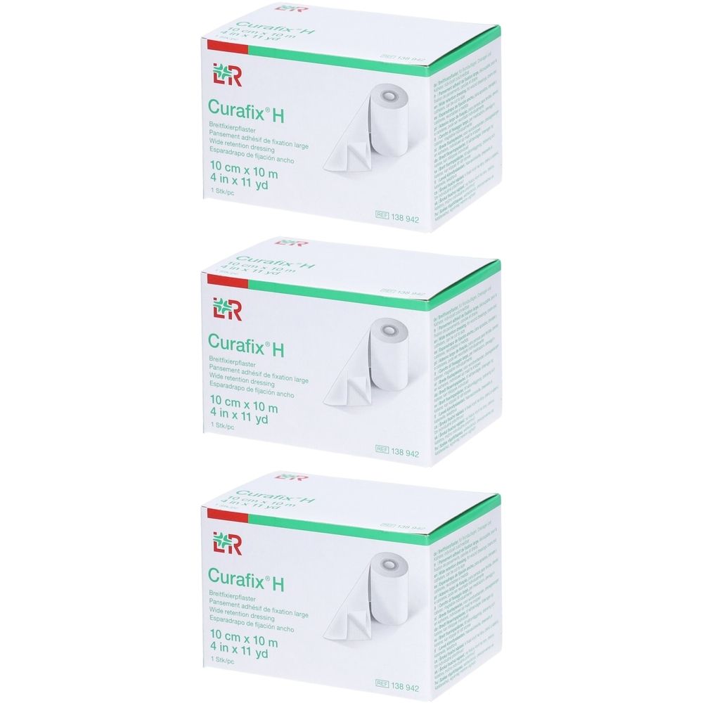 L&R Curafix®H Fixierpflaster breit 10 cm x 10 m